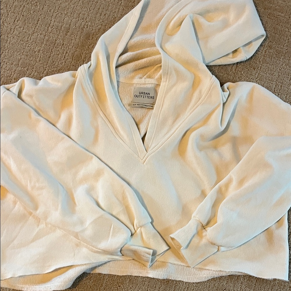 Urban Outfitters Cream V-Neck Sweater
